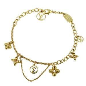 LOUIS VUITTON Gold Charm Bracelet